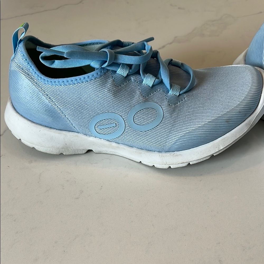 Oofos Women's Light Blue Stride Shoes sz 7.5 - Picture 7 of 11